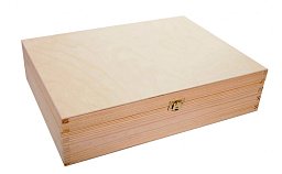 Obrázek pro produkt Dřevěný box 40x30x10 materiál borovice - bez povrchové úpravy