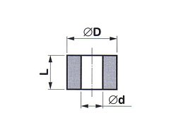 Obrázek pro produkt Brousící segment prstencový BRUSIVO 436551 /63861 1232.0015/ - T5420 - 125x63x63 mm