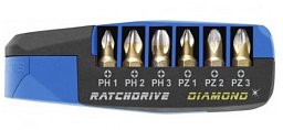 Obrázek pro produkt WITTE RATCHDRIVE-compact PH/PZ DIAMOND (25106,04)