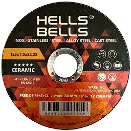 Obrázek pro produkt Řezný kotouč keramický 41 115x1,0x22,2 Hells Bells SG-CERAMIC