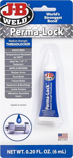 Obrázek pro produkt J-B WELD 24206 středně pevnostní zajišťovač závitů PermaLock ( 6ml )