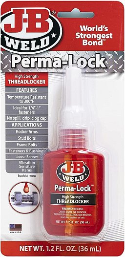 Obrázek pro produkt J-B WELD 27136 vysoko pevnostní zajišťovač závitů PermaLock ( 36ml )