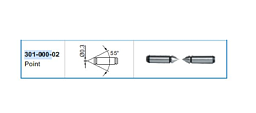 Obrázek pro produkt ACCUD 301-000-02 55° měřící hrot pro mikrometr (se špičatými měřicími plochami 55°)
