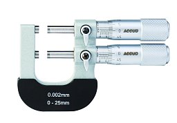 Obrázek pro produkt ACCUD 335-001-01 toleranční třmenový mikrometr 0-25mm/0-1" (0.002mm)