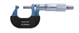 Obrázek pro produkt ACCUD 340-001-02 mikrometr 0-25mm s kulovou měřicí plochou na obou stranách, typ B (0.01mm)