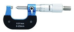 Obrázek pro produkt ACCUD 346-001-01 třmenový mikrometr 0-25mm na měření zřasení (0.01mm)  typ A