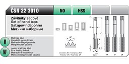 Obrázek pro produkt VÝPRODEJ - Závitníky sadové M 2,5 x 0,45 / HSS / ČSN 22 3010