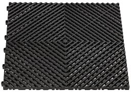 Obrázek pro produkt Plastová podlahová dlaždice - rohož 40x40cm ( BLACK )