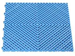 Obrázek pro produkt Plastová podlahová dlaždice - rohož 40x40cm ( BLUE )