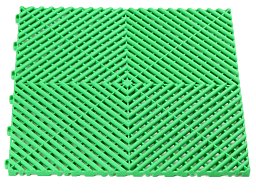 Obrázek pro produkt Plastová podlahová dlaždice - rohož 40x40cm ( GREEN )