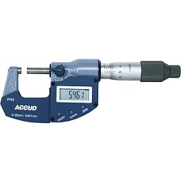 Obrázek pro produkt ACCUD 313-004-02 digitální mikrometr 57-100mm/0-1" IP65 s datovým výstupem a řehtačkou (0.001mm/0.00005")