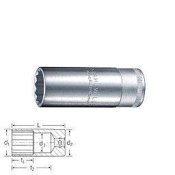 Obrázek pro produkt VÝPRODEJ - STAHLWILLE 03420028 12POINT SOCKET 51A 7/16, SIZE 7/16