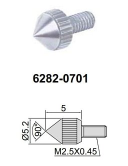 Obrázek pro produkt INSIZE 6282-0701 měřící dotek pro úchylkoměry kuželový