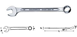 Obrázek pro produkt VÝPRODEJ - STAHLWILLE 40483636 očkoplochý klíč 5/8" COMBINATION SPANNER OPEN-BOX 13 A 5/8, SIZE 5/8