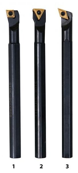 Obrázek pro produkt Vnitřní soustružnické nože HM 10 mm, sada - 3 ks
