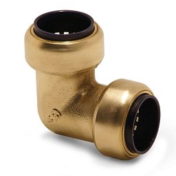 Obrázek pro produkt Úhlová spojka 90° (mosaz), trubka 18 mm