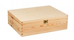 Obrázek pro produkt VÝPRODEJ - Dřevěný box 33,5x24,5x10 materiál borovice - bez povrchové úpravy