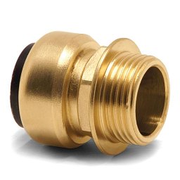 Obrázek pro produkt Závitová spojka (mosaz) 1/2" AG, trubka 15 mm