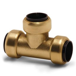 Obrázek pro produkt T-spojka (mosaz), trubka 28 mm