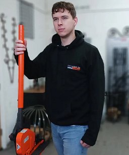 Obrázek pro produkt Mikina s kapucí "raději bych se věnoval MetalCraftingu ", černá, Velikost: S - MC1539