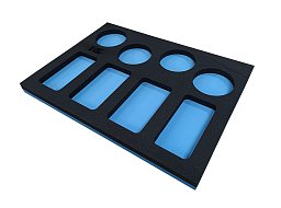 Obrázek pro produkt Pěnový modul 450x330 / 8x obdélníkový + 4x kruhový výřez