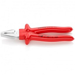 Obrázek pro produkt KNIPEX 0207225 silové kombinované kleště VDE 225mm ( rukojeti máčené + chrom )