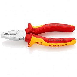 Obrázek pro produkt KNIPEX 0106190 kombinované kleště VDE HeavyDuty 190mm ( chrom )
