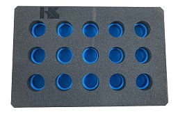 Obrázek pro produkt Pěnový modul pro sady kleštin ER ( prázdné ) ER25 ( s logem HS )