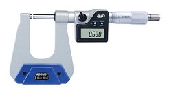 Obrázek pro produkt ACCUD 350-001-33 digitální mikrometr na plech 0-25mm/0-1" h150mm IP65 (0.001mm/0.00005)