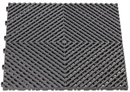 Obrázek pro produkt Plastová podlahová dlaždice - rohož 40x40cm ( DARK GREY )