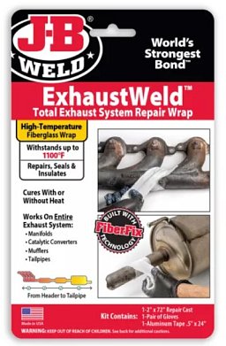 Obrázek pro produkt J-B WELD 38572 opravná sada ExhaustWeld pro výfuky s odolností do 595°C ( 5x183cm )