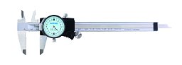 Obrázek pro produkt ACCUD 103-006-21 analogové posuvné měřítko s číselníkovým úchylkoměrem 150mm ( 0,02mm )