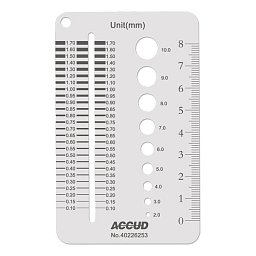 Obrázek pro produkt ACCUD 940-010-01 univerzální měrka mezer a otvorů