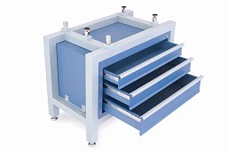 Obrázek pro produkt Stojan s šuplíky pro granitovou příměrnou desku 400x250 mm