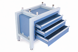 Obrázek pro produkt Stojan s šuplíky pro granitovou příměrnou desku 400x250 mm