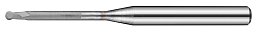 Obrázek pro produkt TK stopková fréza kopírovací s dlouhým krkem pro obrábění grafitu SGBS02010, R1 / 2x3x10 mm L50