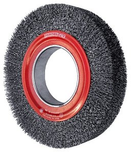 Obrázek pro produkt Drátěný kotouč vlnitý na ocel 250 x 30, Ø drátu 0,2 mm